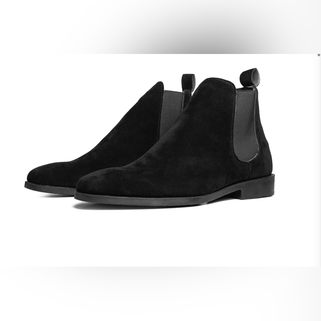 Invisible Height Increasing Chelsea Leather Bootelevator Ankle Boots 2.8" Taller